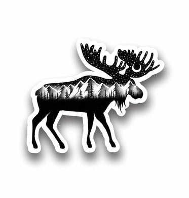 The Moose Outdoor Nature Animal Sticker