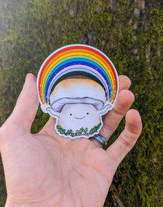 Porcini Mushroom Pride Sticker