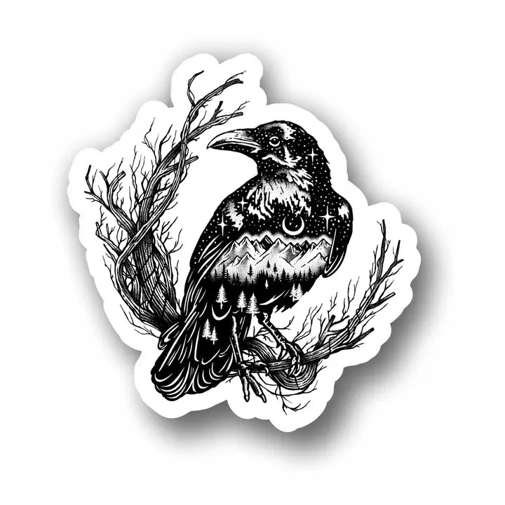 The Raven Animal Outdoor Bird Sticker