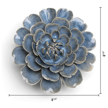 Load image into Gallery viewer, Ceramic Flower Blue Cosmos