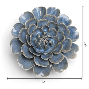 Ceramic Flower Blue Cosmos