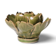 Load image into Gallery viewer, Ceramic Flower Wall Art Peony Green