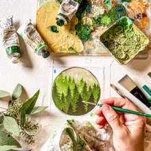 Load image into Gallery viewer, Forest Silver Earring