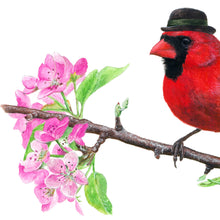 Load image into Gallery viewer, Northern Cardinal with Bowler