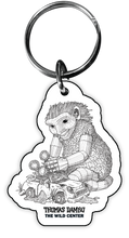 Load image into Gallery viewer, Recycled Wood Troll Keychain