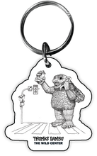 Load image into Gallery viewer, Recycled Wood Troll Keychain