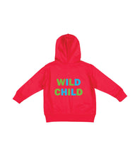 Load image into Gallery viewer, Red Toddler Full Zip Up Sweatshirt Wild Child