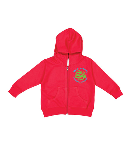 Red Toddler Full Zip Up Sweatshirt Wild Child