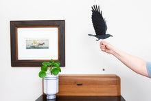 Load image into Gallery viewer, Raven Crow Black Bird Flying Bird Mobile