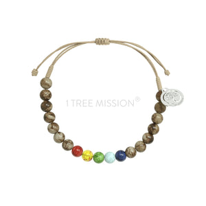 Tree Mission W/ Colored Beads Bracelet