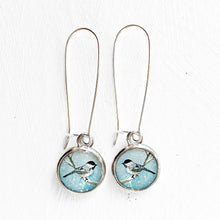 Load image into Gallery viewer, Chickadee Silver Earring