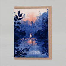 Load image into Gallery viewer, Sending you love and light | Sympathy Card