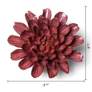 Ceramic Flower Pink Dahlia