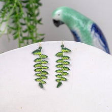 Load image into Gallery viewer, Fern - Glass Bead Earrings