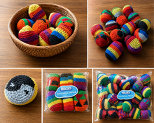 Load image into Gallery viewer, Hand Knit Hacky Sacks