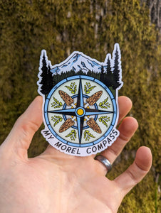 My Morel Compass Sticker