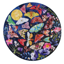 Load image into Gallery viewer, Moths 500 Piece Round Puzzle