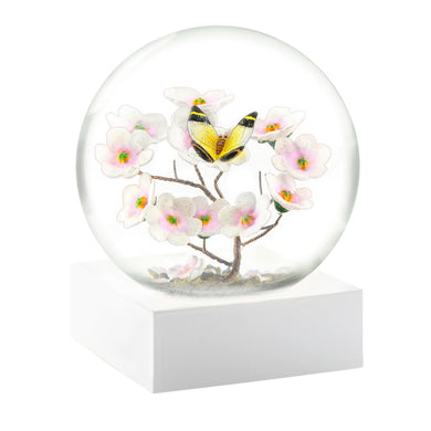 Butterfly On Branch Snow Globe