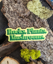 Load image into Gallery viewer, Rocks. Plants. Mushrooms. Sticker