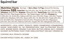 Load image into Gallery viewer, Squirrel Bar - Peanut, Cranberry &amp; Sesame Seed Snack Bar