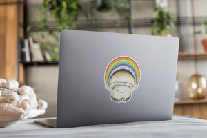 Porcini Mushroom Pride Sticker