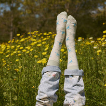 Load image into Gallery viewer, Socks that Protect Pollinators (Beige Hummingbirds)