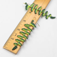 Load image into Gallery viewer, Fern - Glass Bead Earrings