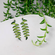 Load image into Gallery viewer, Fern - Glass Bead Earrings