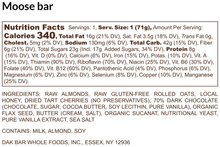 Load image into Gallery viewer, Moose Bar - Dark Chocolate, Almonds &amp; Cherries Snack Bar