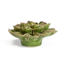 Load image into Gallery viewer, Ceramic Flower Olive Petunia