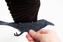 Load image into Gallery viewer, Raven Crow Black Bird Flying Bird Mobile
