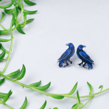 Load image into Gallery viewer, Raven Crow Earrings