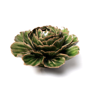 Ceramic Flower Wall Art Green Cabbage Flower