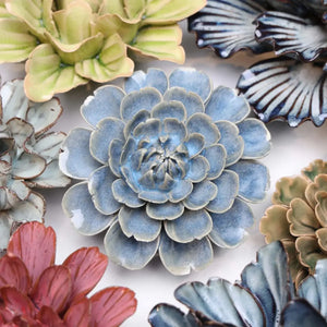 Ceramic Flower Blue Cosmos