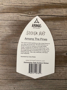 Among The Pines Hiking stickers - Nature Decals
