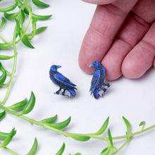 Load image into Gallery viewer, Raven Crow Earrings