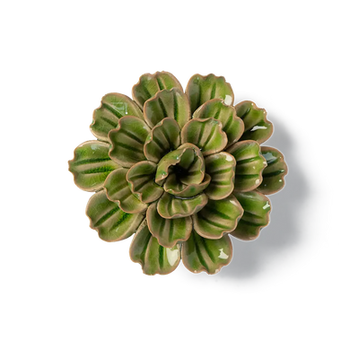 Ceramic Flower Olive Petunia