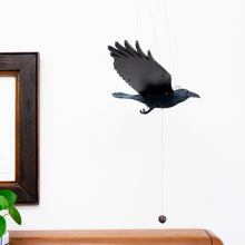 Load image into Gallery viewer, Raven Crow Black Bird Flying Bird Mobile
