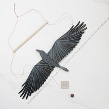 Load image into Gallery viewer, Raven Crow Black Bird Flying Bird Mobile