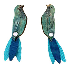 Load image into Gallery viewer, Blue Bird Earrings - SM