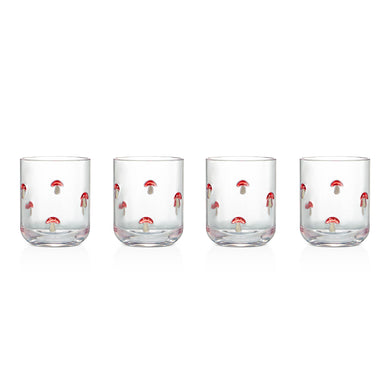 13.5oz Embossed Mushroom Tumblers 4pk