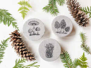 Mushroom Bowl Covers Set of 3 Minis