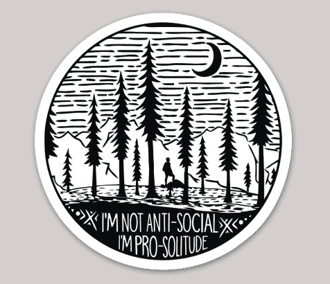 I’m Pro-Solitude Sticker