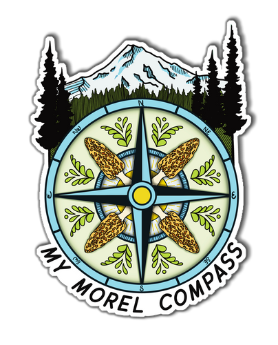 My Morel Compass Sticker