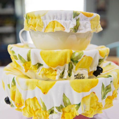 Flannel Bowl Covers Lemons