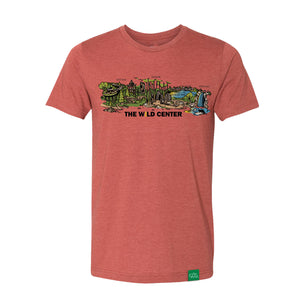 Men's (unisex) Panorama Wild Center T Shirt