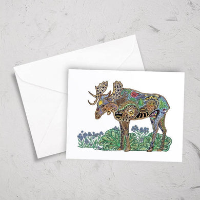 Moose Note Card