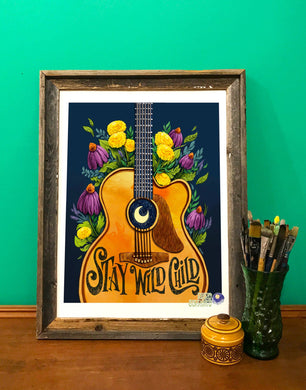 Stay Wild Child Art Print