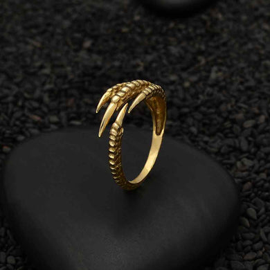 Adjustable Bird Claw Ring Bronze