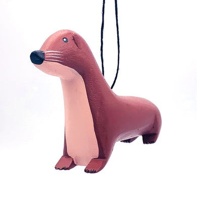 River Otter Balsa Ornament